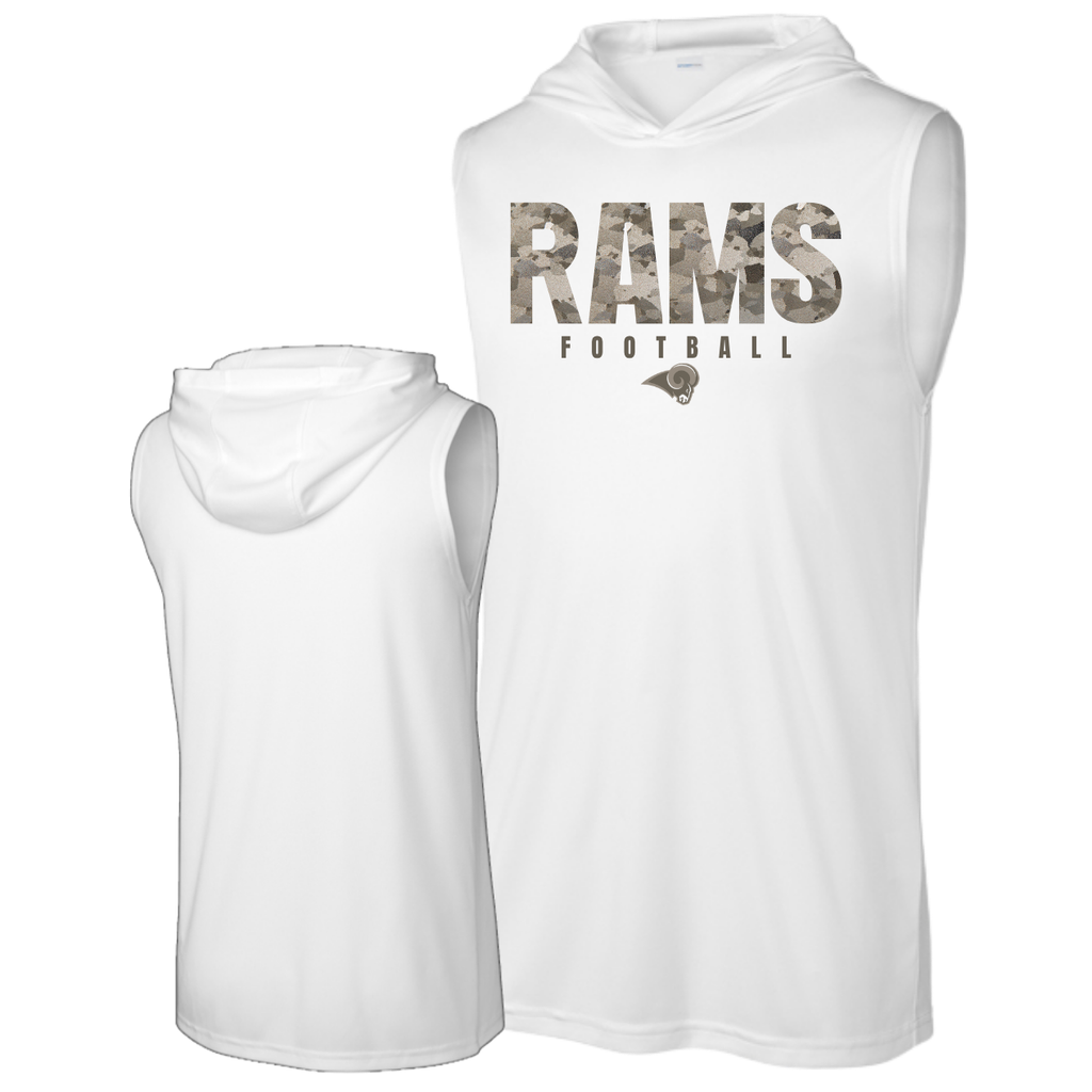 Rams Player Package - Camo Football Sleeveless Hoodie