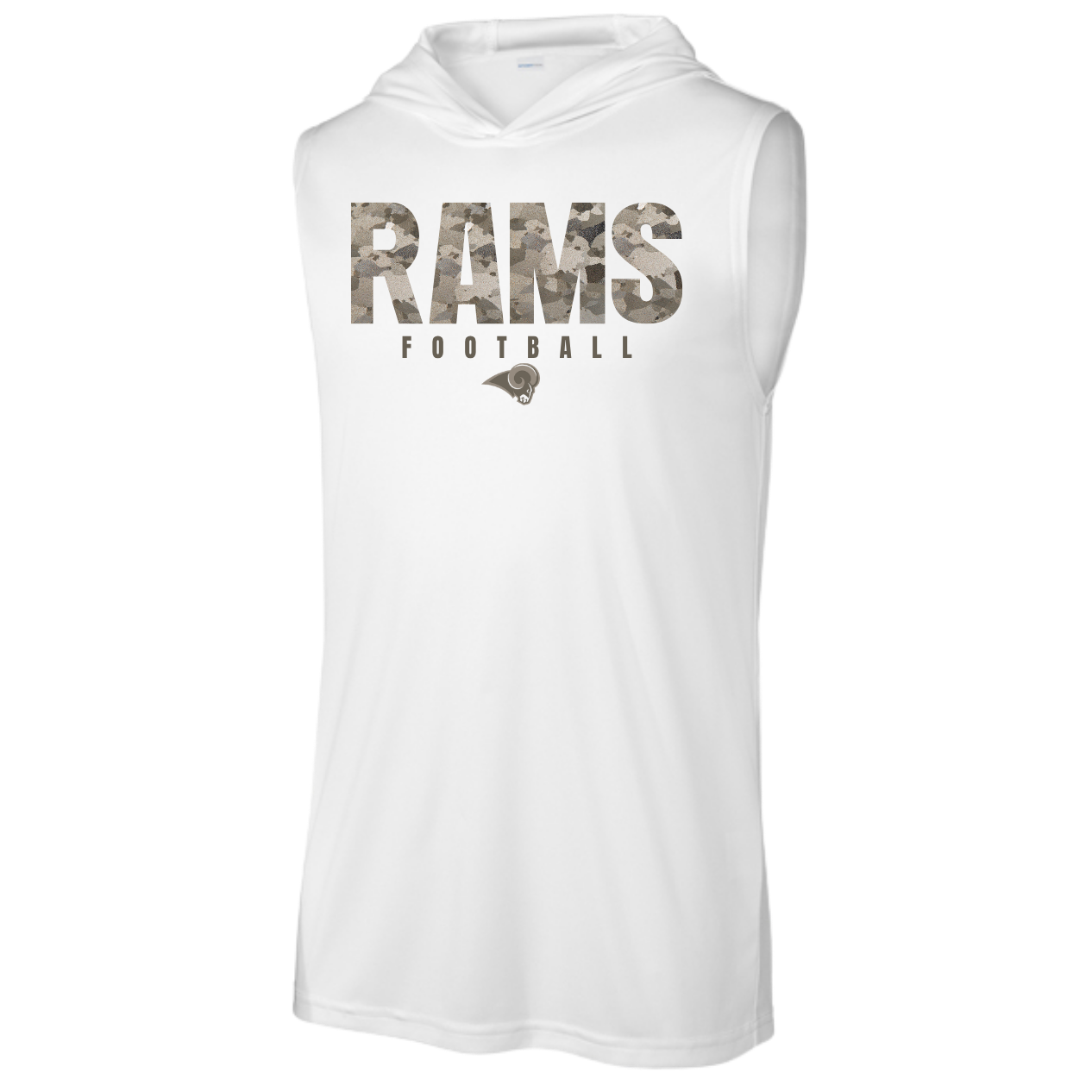 Rams Player Package - Camo Football Sleeveless Hoodie