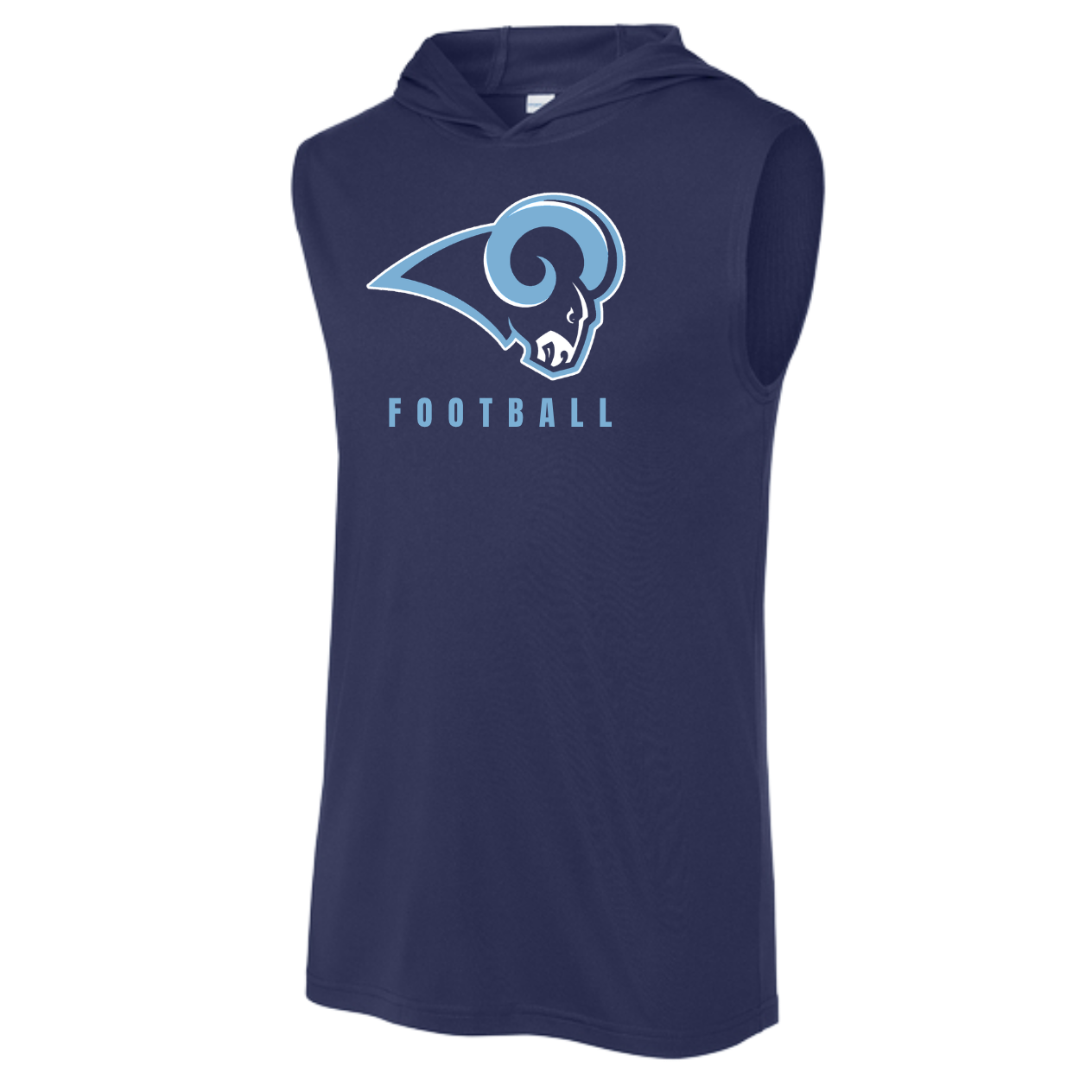 Rams Boosters - Classic Football Sleeveless Hoodie