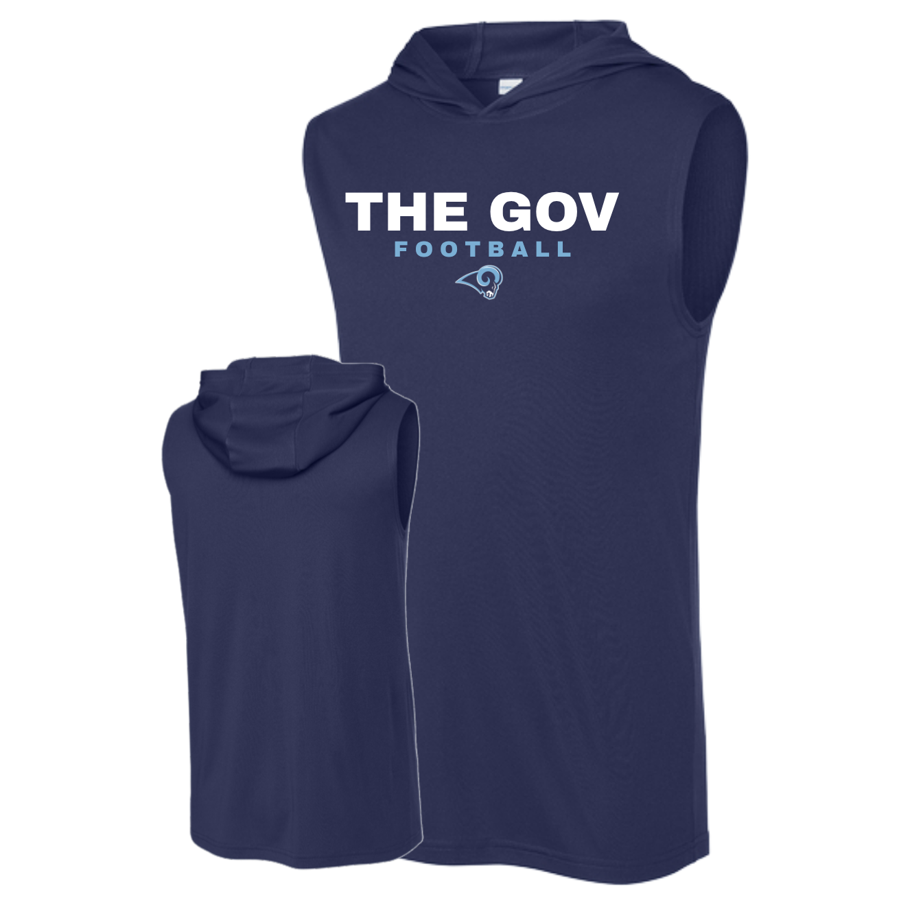 Rams Boosters - The Gov Football Sleeveless Hoodie