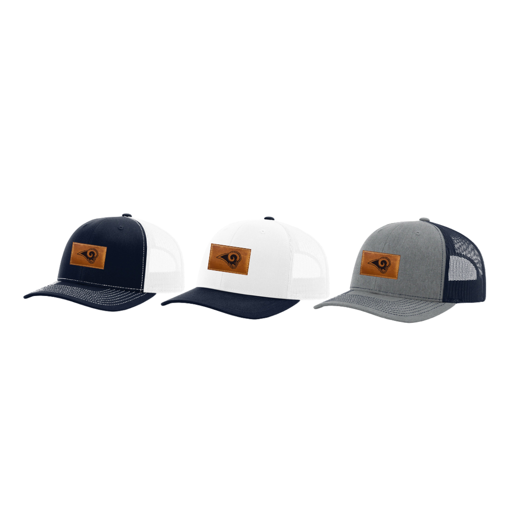 Rams Two-Tone Richardson Trucker Cap - Leather Patch