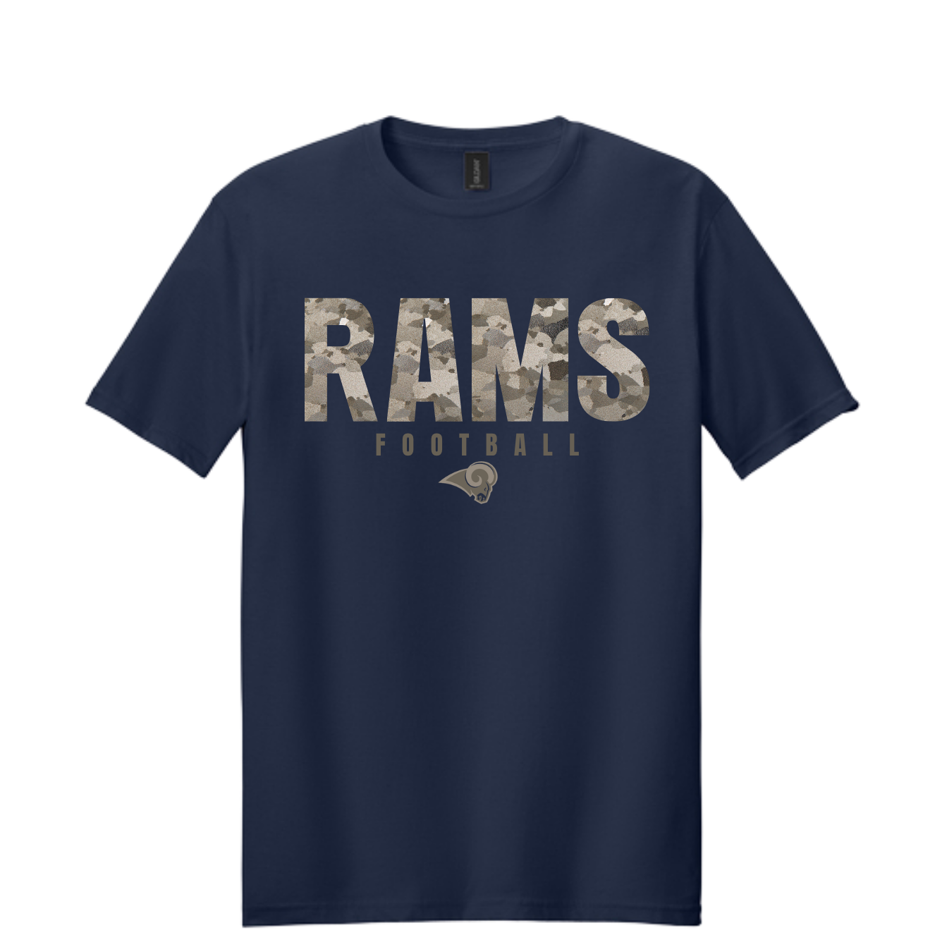 Rams Boosters - Camo Football T-Shirt