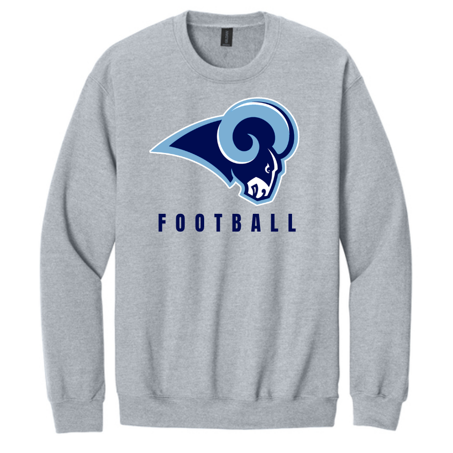 Rams Classic Football Hoodie or Crew