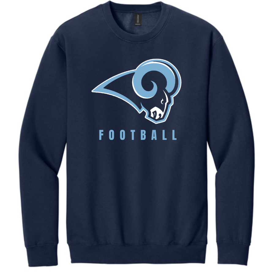Rams Classic Football Hoodie or Crew