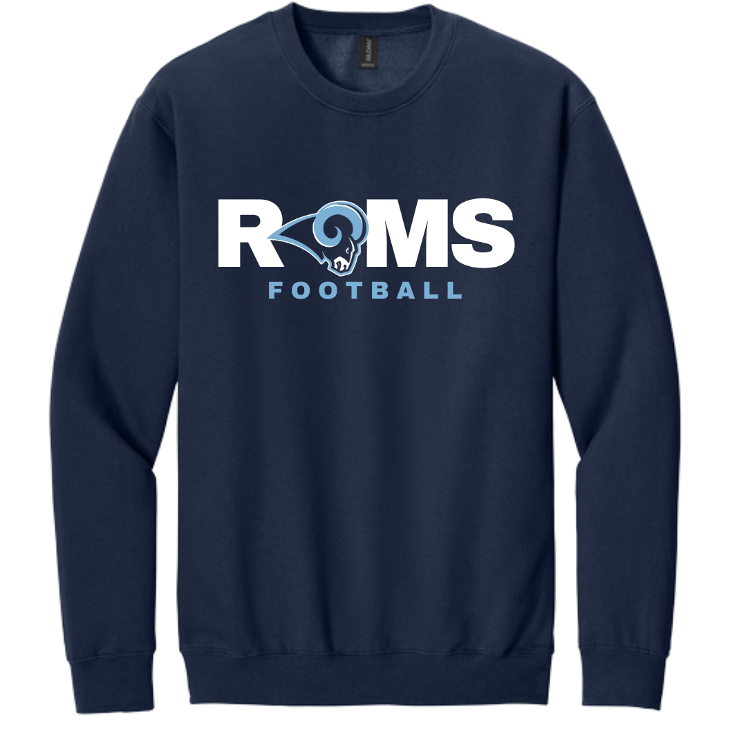 Booster Rams Football Hoodie or Crew