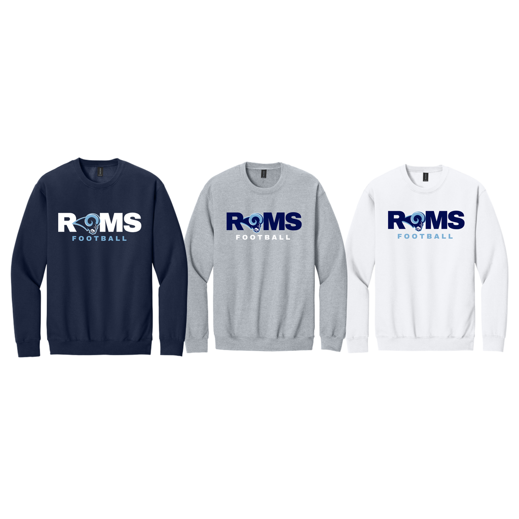 Booster Rams Football Hoodie or Crew