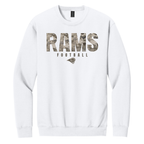 Rams Boosters - Camo Football Hoodie or Crew