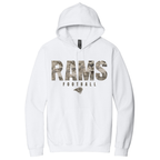 Rams Boosters - Camo Football Hoodie or Crew