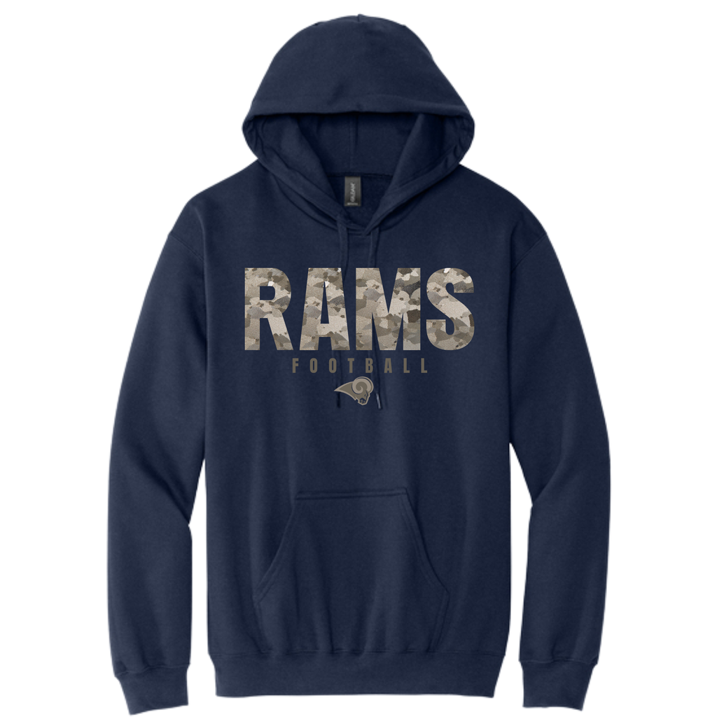 Rams YOUTH - Rams Camo Football Hoodie Sideline Collection