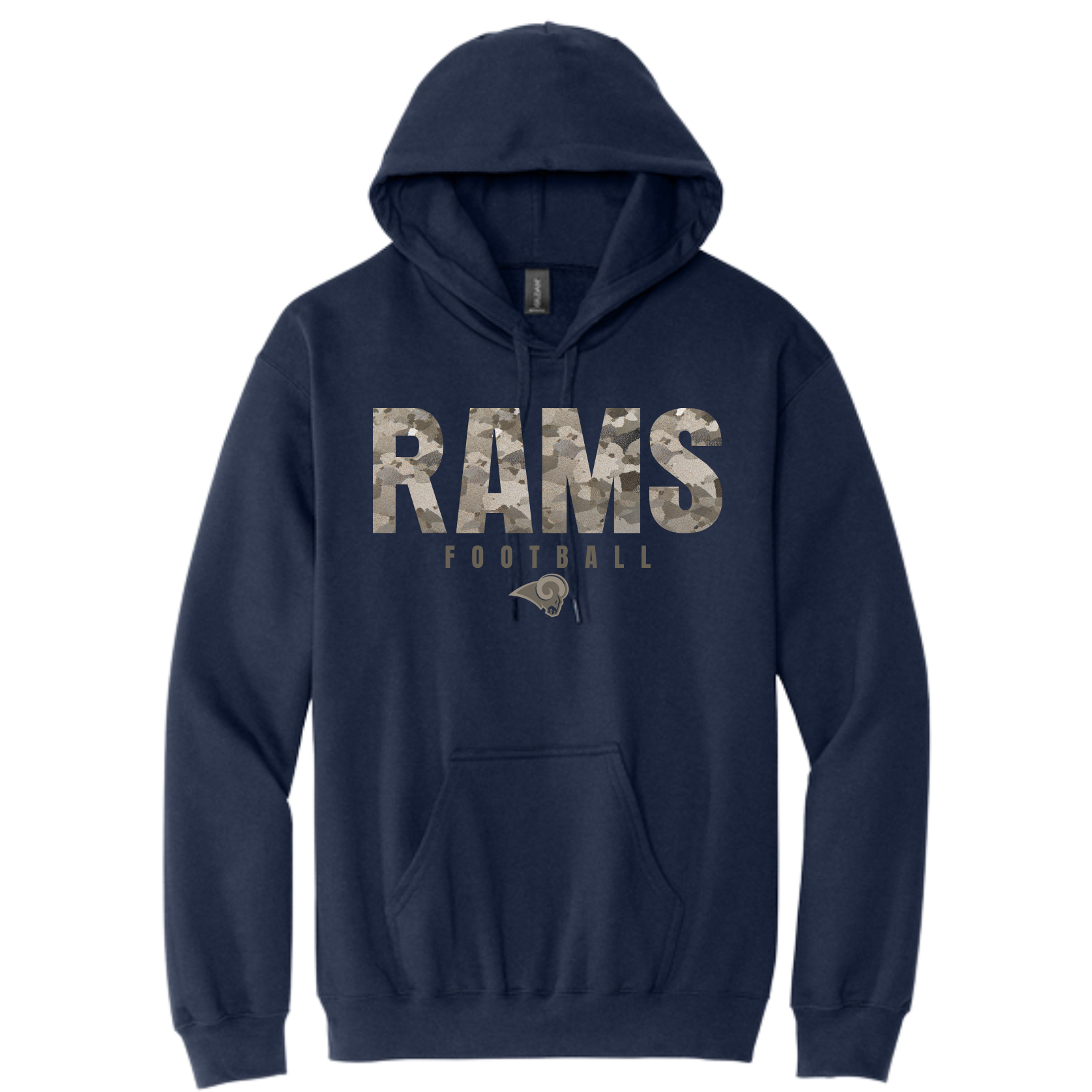 Rams YOUTH - Rams Camo Football Hoodie Sideline Collection