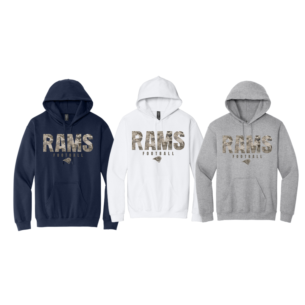 Rams YOUTH - Rams Camo Football Hoodie Sideline Collection