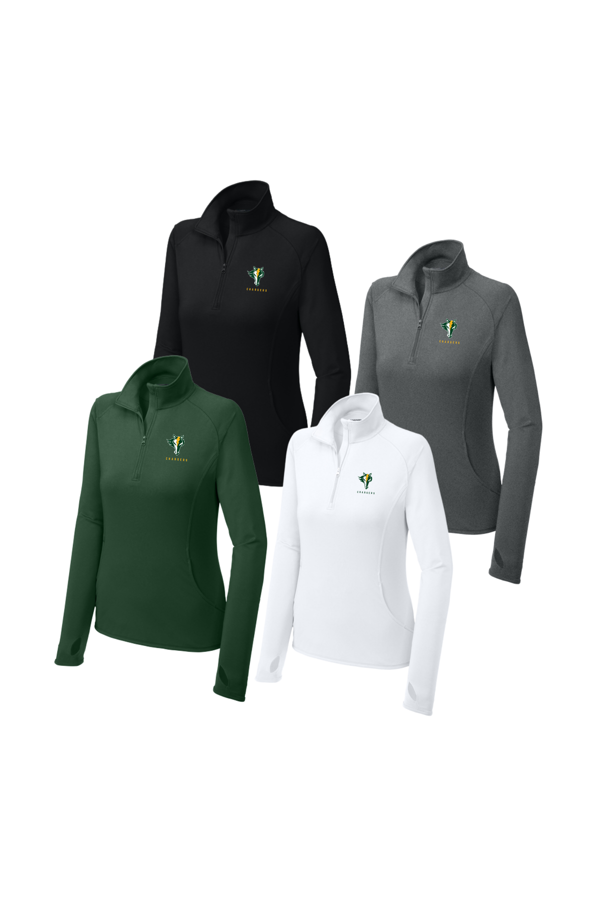 KR - Chargers Womens Performance Quarter-Zip Pullover