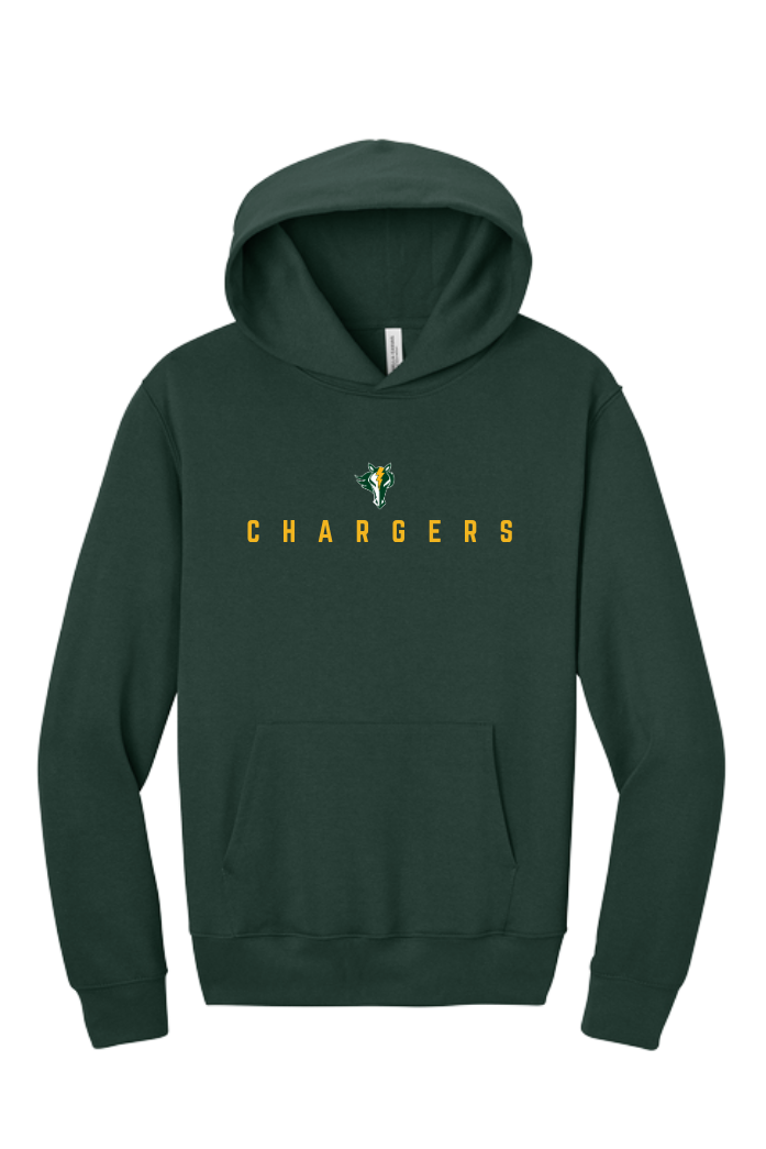 KR   - Premium Embroidered CHARGERS Wordmark Hoodie