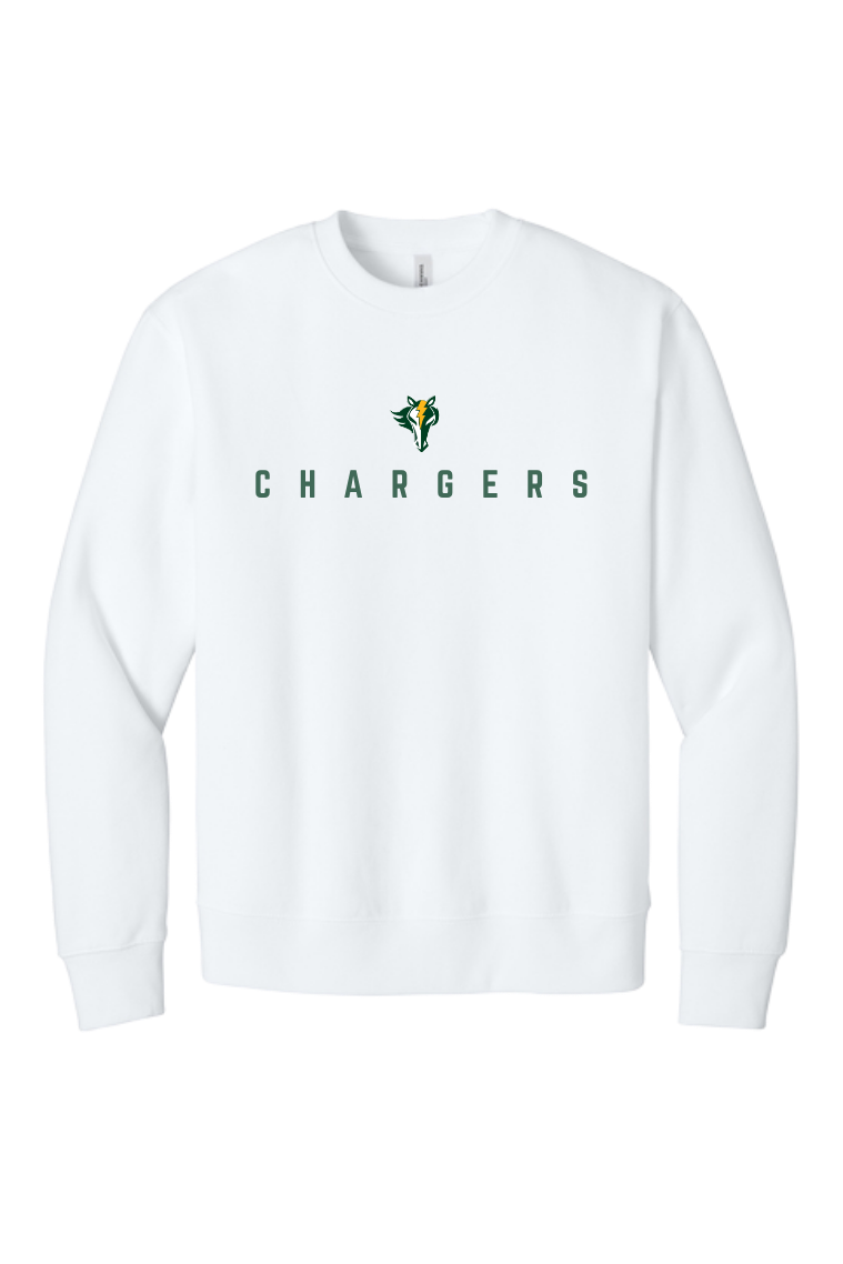 KR - Premium Embroidered CHARGERS Wordmark Crew
