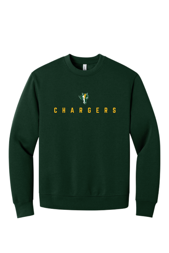 KR - Premium Embroidered CHARGERS Wordmark Crew