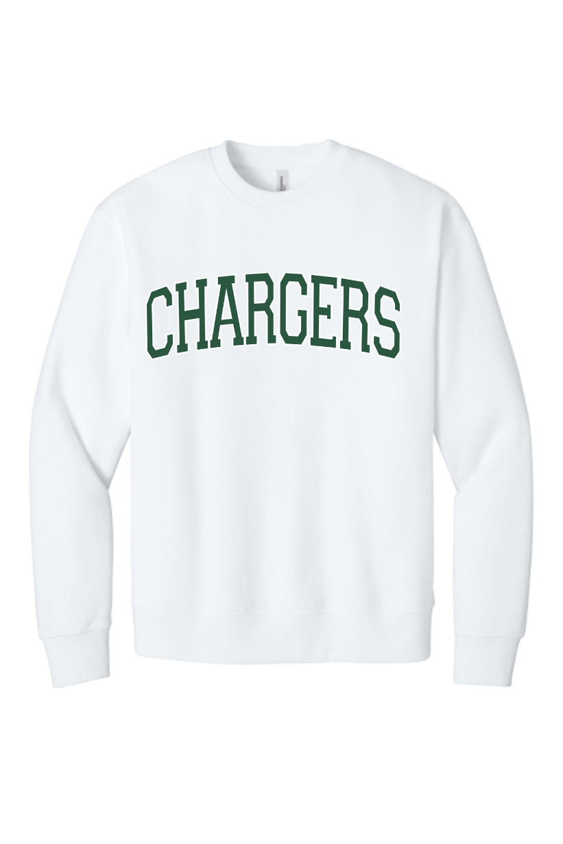 KR - Premium Embroidered CHARGERS ARCH Crew