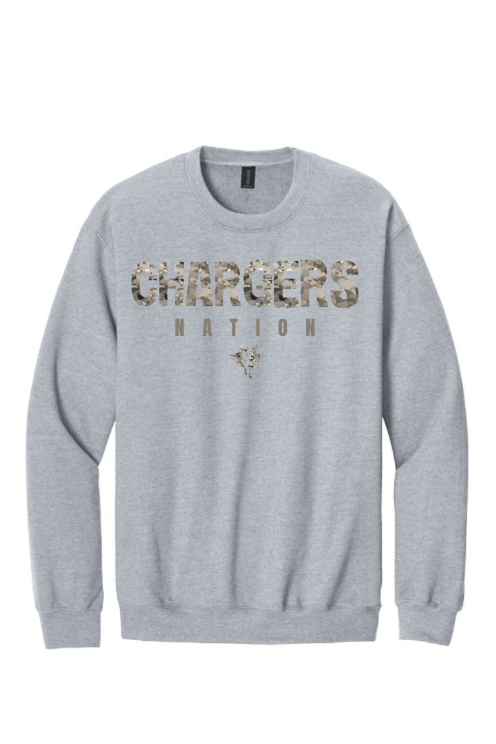 KR - Chargers CAMO Crewneck