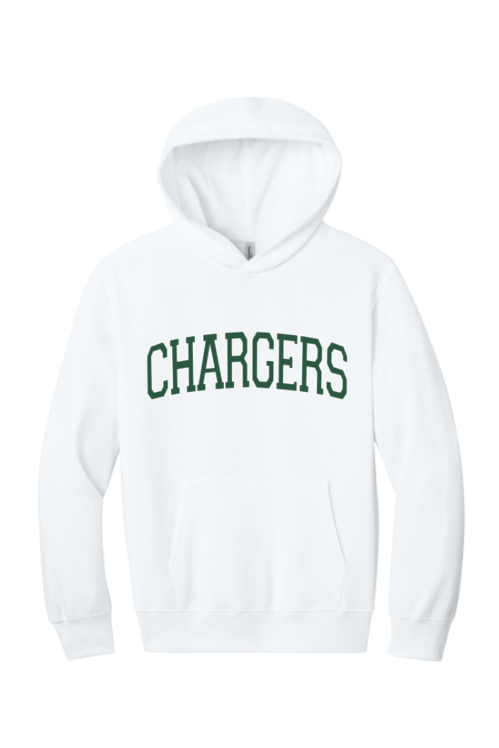 KR - Premium Embroidered CHARGERS ARCH Hoodie