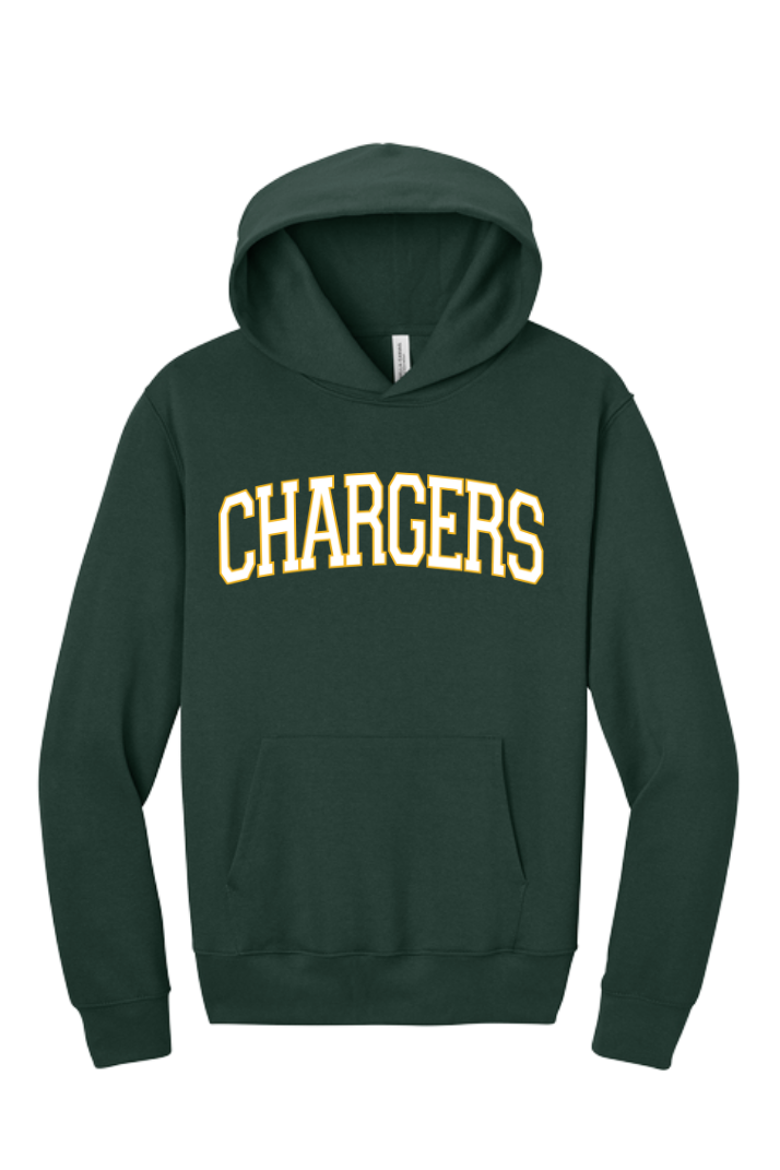 KR - Premium Embroidered CHARGERS ARCH Hoodie