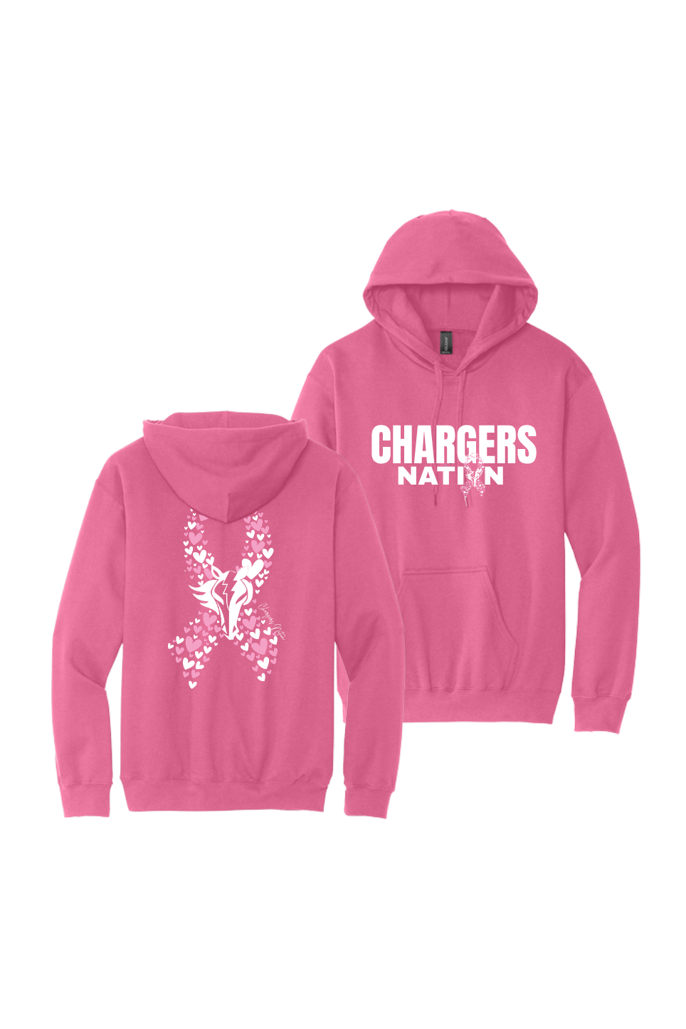 KR - Chargers Pink Out Awareness Hoodie