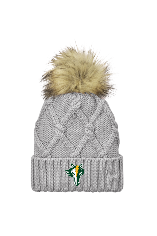 KR - Cable Knit Pom Beanie