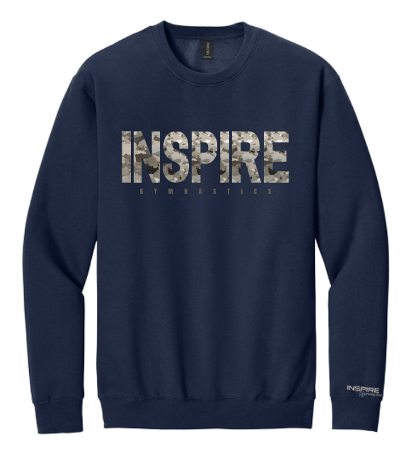 Inspire - Camo Crewneck
