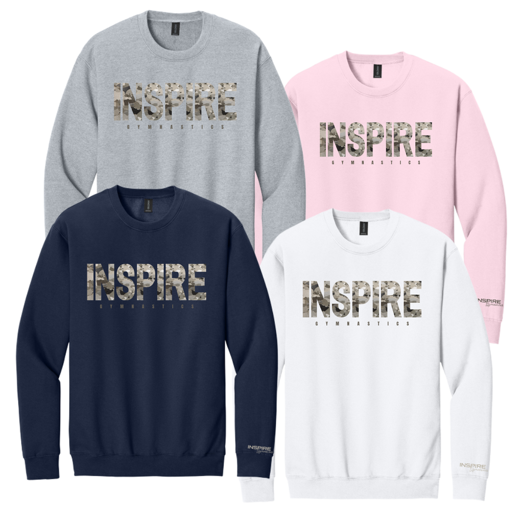 Inspire - Camo Crewneck
