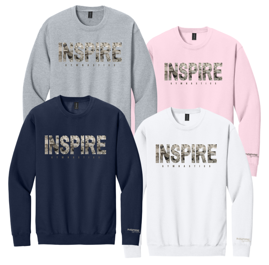 Inspire - Camo Crewneck