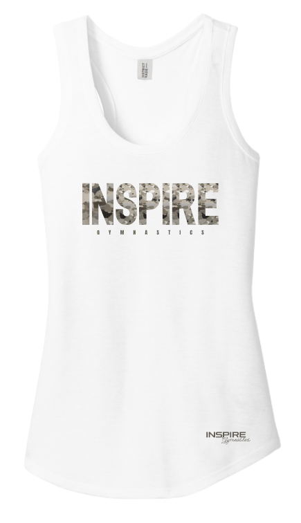 Inspire - Camo Jersey Racerback Tank