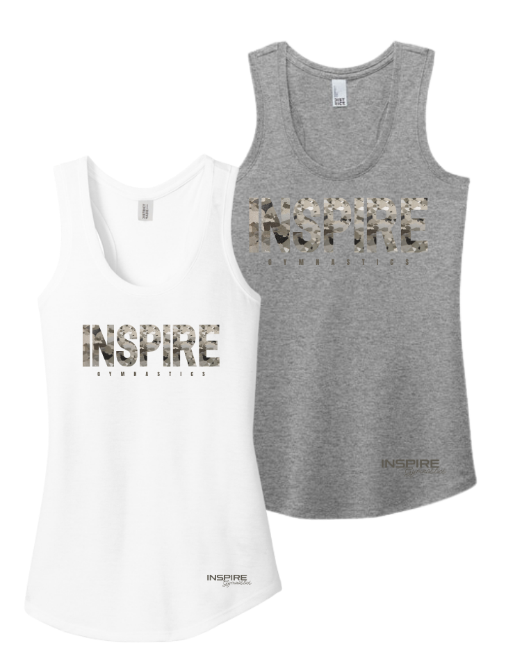 Inspire - Camo Jersey Racerback Tank