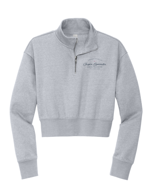 Inspire - Cursive Cropped 1/4-Zip
