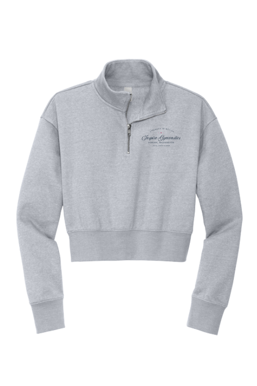 Inspire - Cursive Cropped 1/4-Zip