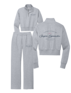 Inspire - Cursive Open-Bottom Sweatpants