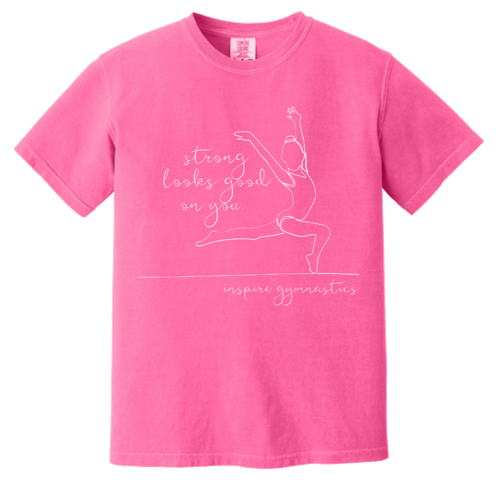 Inspire - YOUTH Comfort Colors Strong Looks Good- Line Art