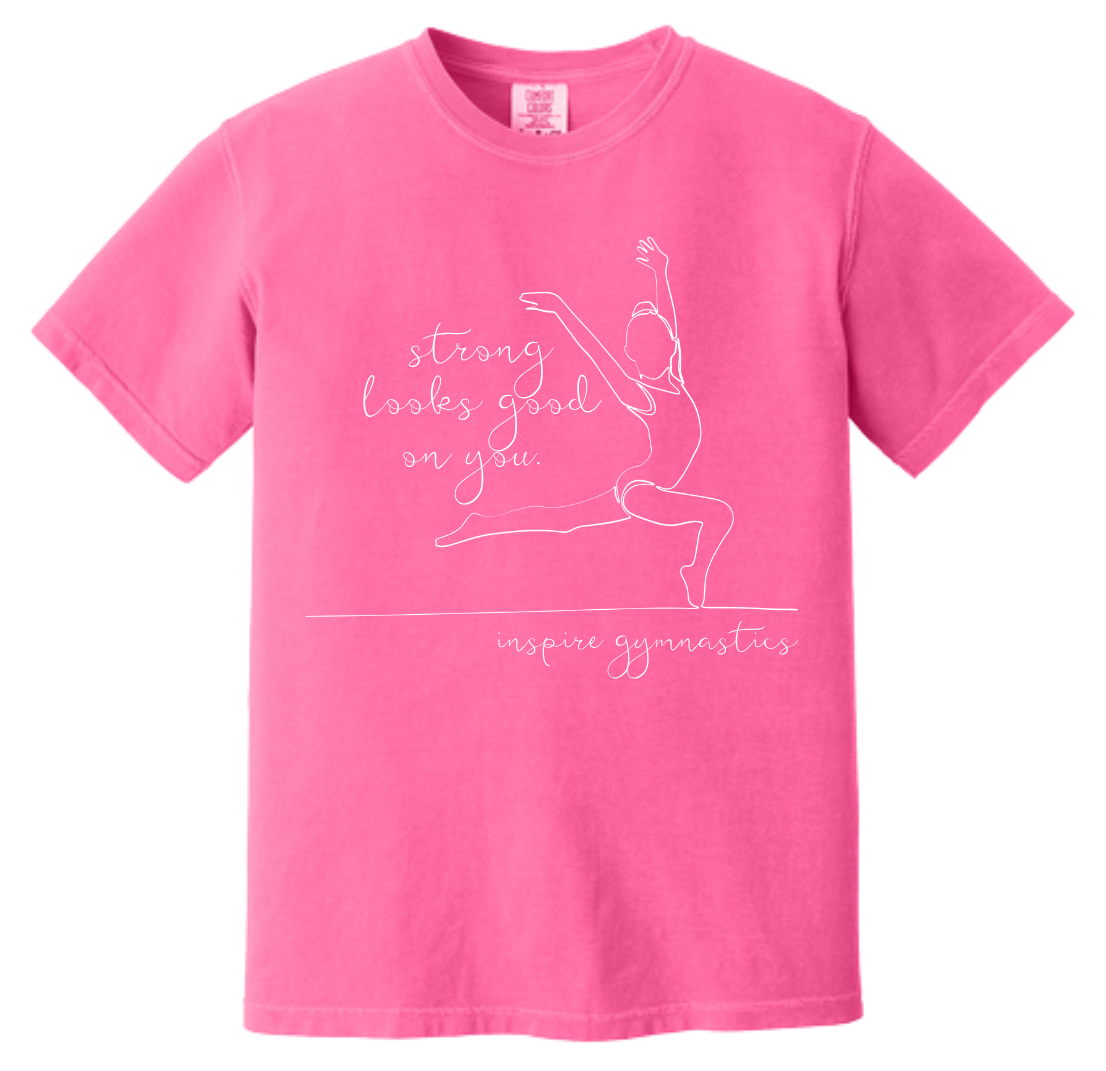Inspire - YOUTH Comfort Colors Strong Looks Good- Line Art