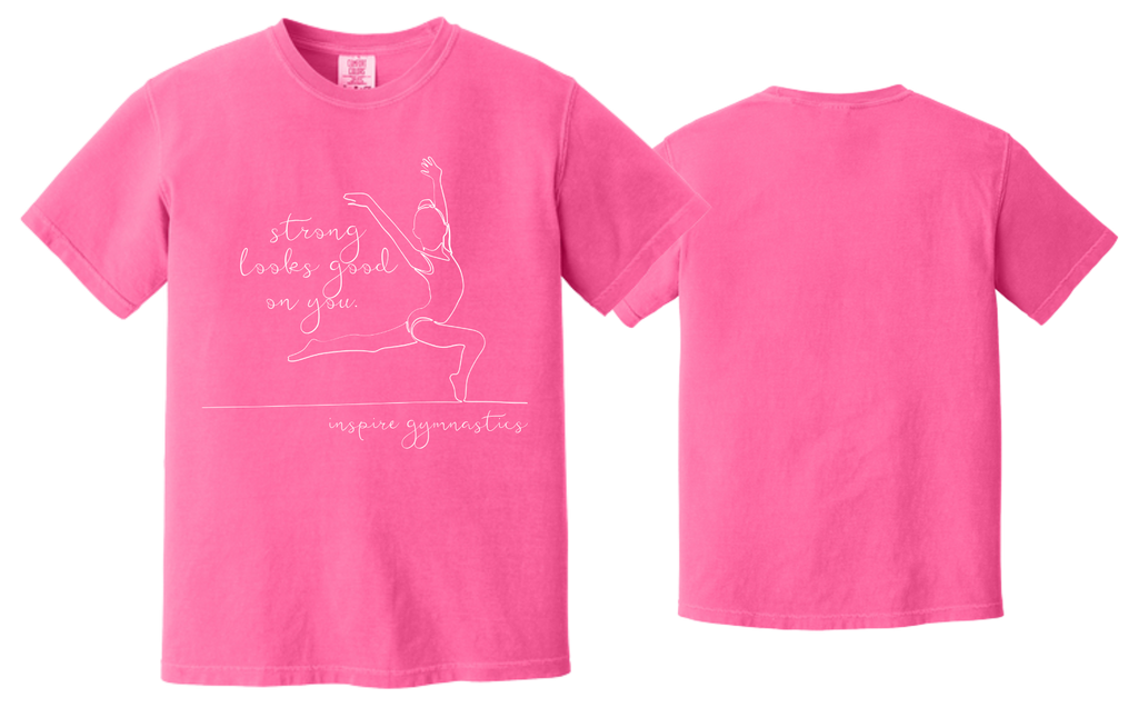 Inspire - YOUTH Comfort Colors Strong Looks Good- Line Art
