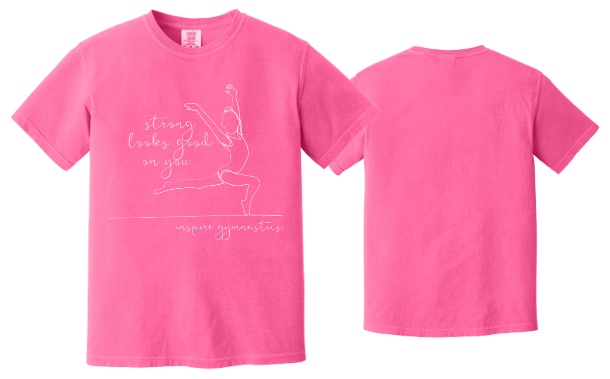 Inspire - YOUTH Comfort Colors Strong Looks Good- Line Art