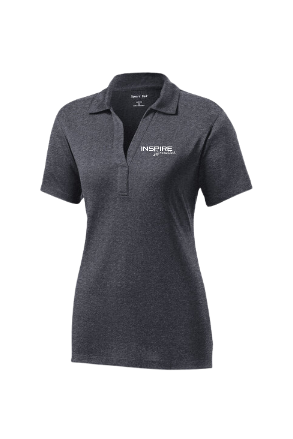 Inspire - Adult and Women's Classic Logo Heathered Performance Polo