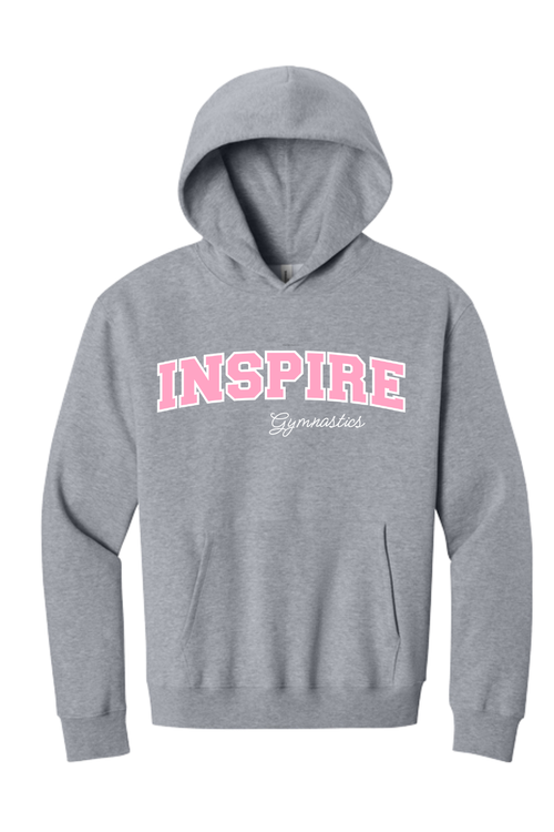 Inspire - Premium Embroidered Inspire (PINK SATIN) ARCH Hoodie