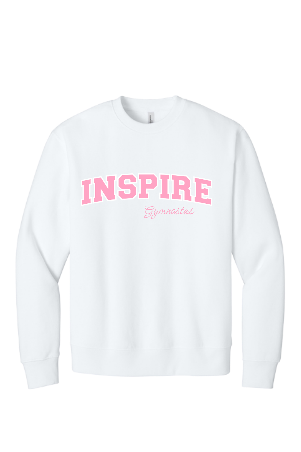 Inspire - Premium Embroidered INSPIRE (PINK SATIN) ARCH Crew
