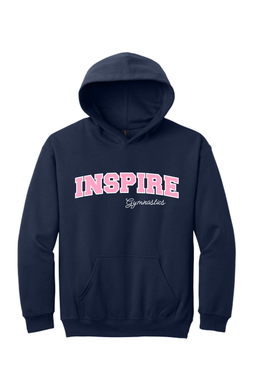 INSPIRE - YOUTH Solid Pink ARCH Hoodie