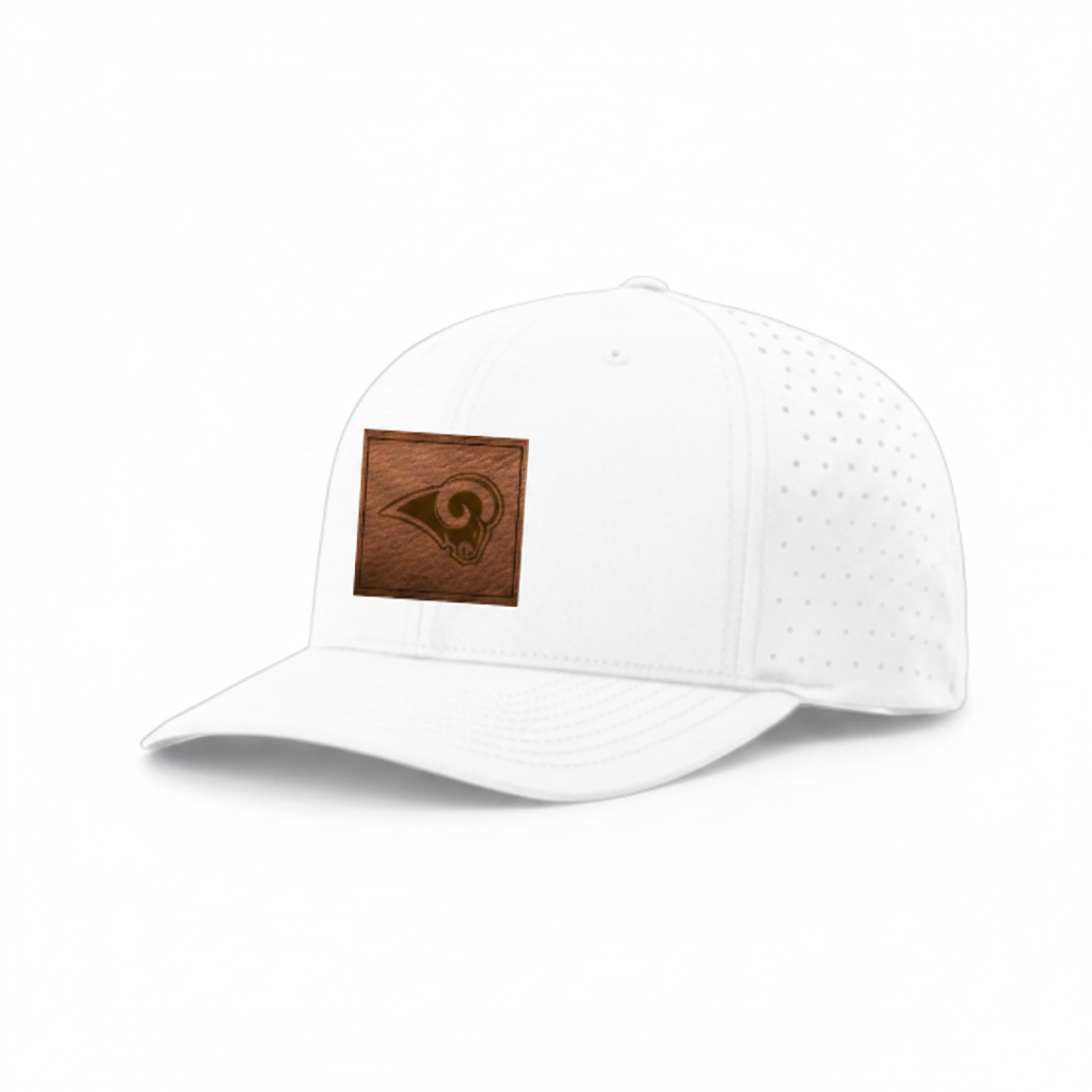 Rams Richardson Laser Perforated Cap - Leather Patch