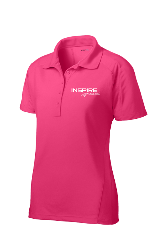 Inspire - Adult and Women's Classic Logo Mesh Inset Performance Polo