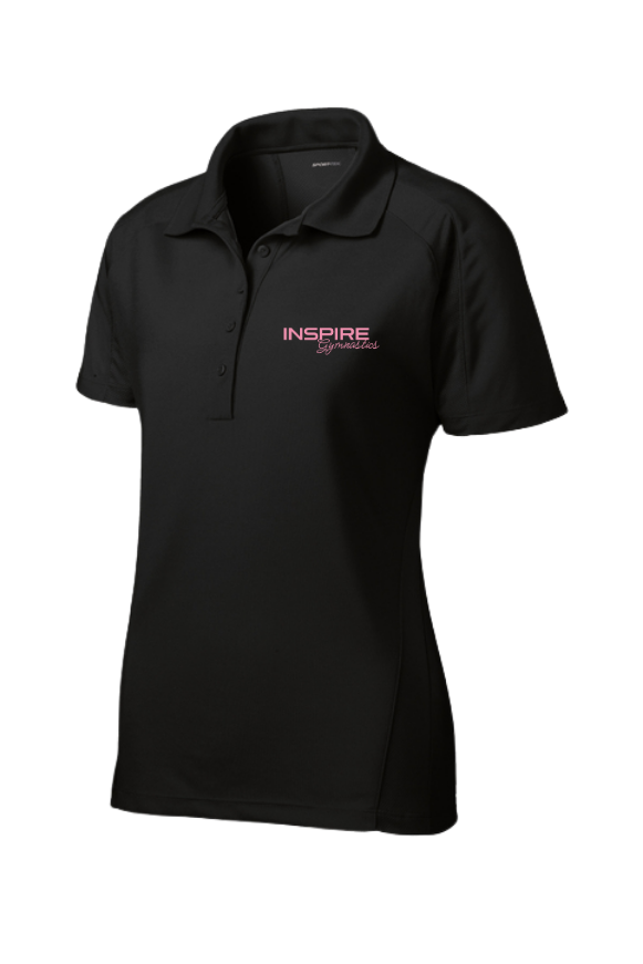 Inspire - Adult and Women's Classic Logo Mesh Inset Performance Polo