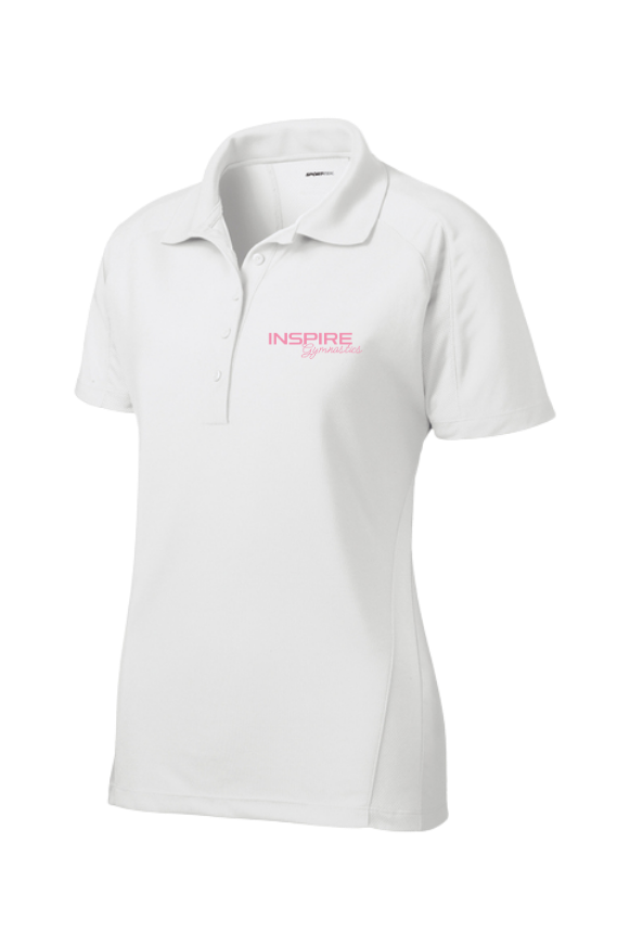 Inspire - Adult and Women's Classic Logo Mesh Inset Performance Polo