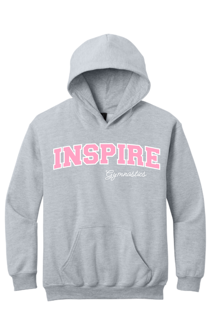 INSPIRE - YOUTH Solid Pink ARCH Hoodie
