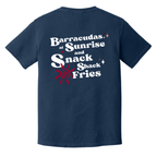 Barracudas Comfort Colors Sunrise and Fries T-Shirt