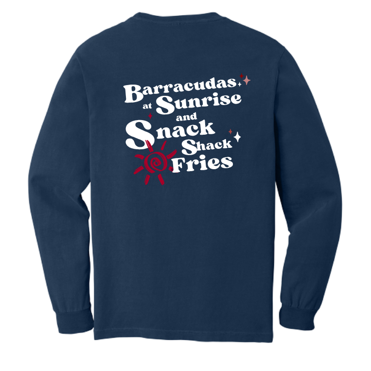 Barracudas Comfort Colors Sunrise and Fries T-Shirt