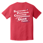 Barracudas Comfort Colors Pancakes and Cannonballs T-Shirt