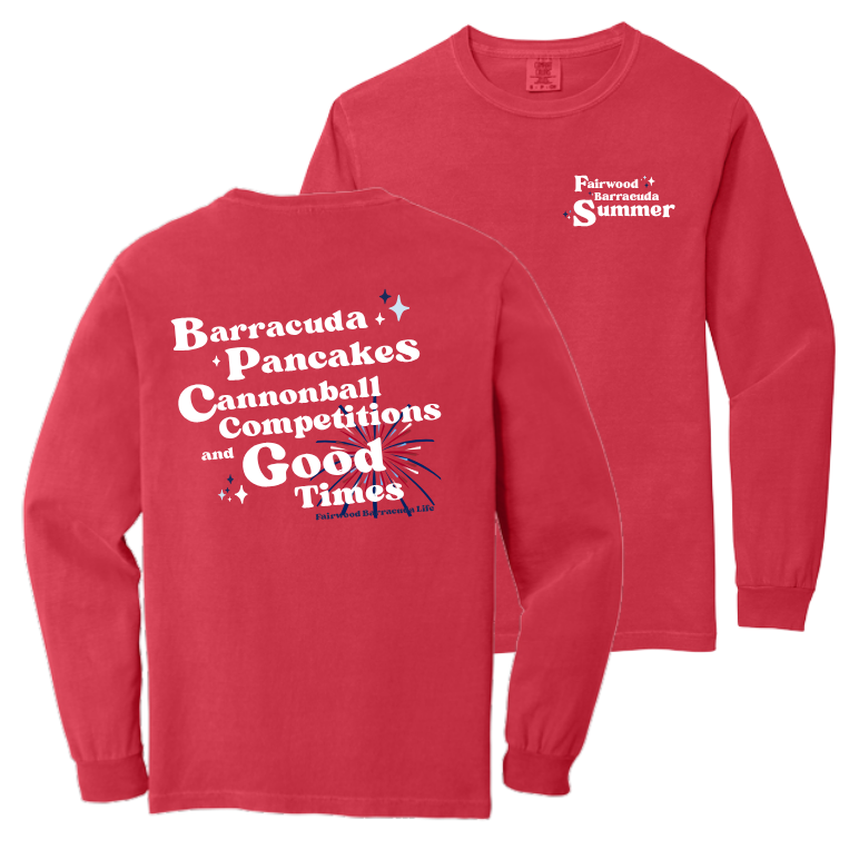Barracudas Comfort Colors Pancakes and Cannonballs T-Shirt